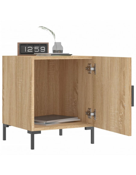Comodini 2 pz Rovere Sonoma 40x40x50 cm in Legno Multistrato
