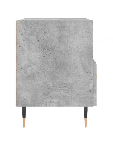 Comodini 2 pz Grigio Cemento 40x35x47,5 cm in Legno Multistrato