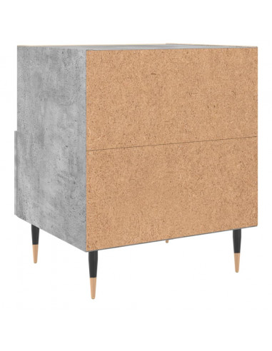 Comodini 2 pz Grigio Cemento 40x35x47,5 cm in Legno Multistrato