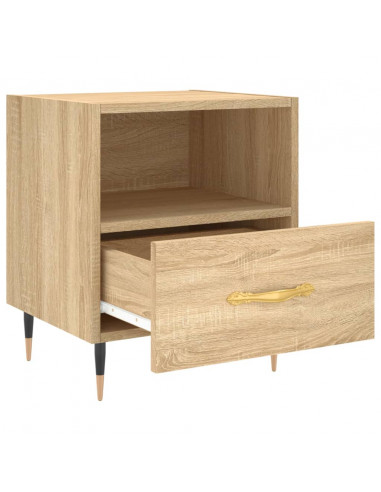 Comodini 2 pz Rovere Sonoma 40x35x47,5 cm in Legno Multistrato