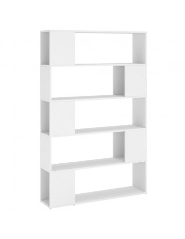 Libreria/Divisorio Bianco 100x24x155 cm in Legno Multistrato