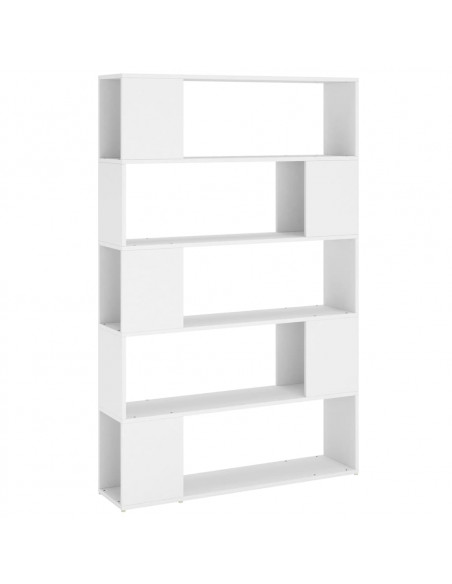 Libreria/Divisorio Bianco 100x24x155 cm in Legno Multistrato