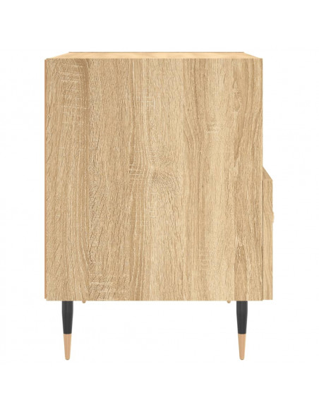 Comodini 2 pz Rovere Sonoma 40x35x47,5 cm in Legno Multistrato
