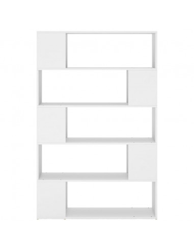 Libreria/Divisorio Bianco 100x24x155 cm in Legno Multistrato