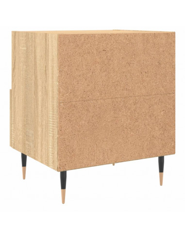 Comodini 2 pz Rovere Sonoma 40x35x47,5 cm in Legno Multistrato