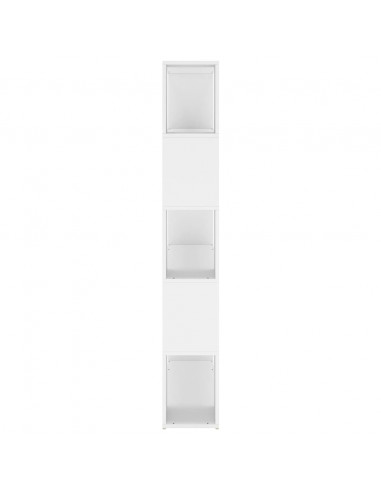 Libreria/Divisorio Bianco 100x24x155 cm in Legno Multistrato