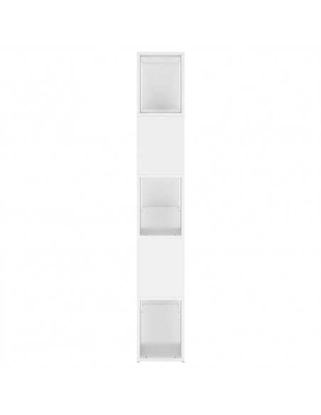 Libreria/Divisorio Bianco 100x24x155 cm in Legno Multistrato