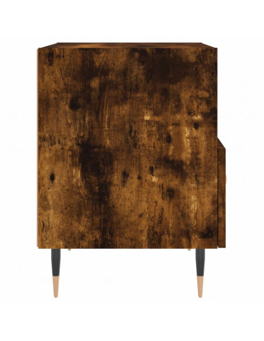 Comodini 2 pz Rovere Fumo 40x35x47,5 cm in Legno Multistrato