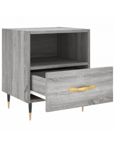 Comodini 2 pz Grigio Sonoma 40x35x47,5 cm in Legno Multistrato 2