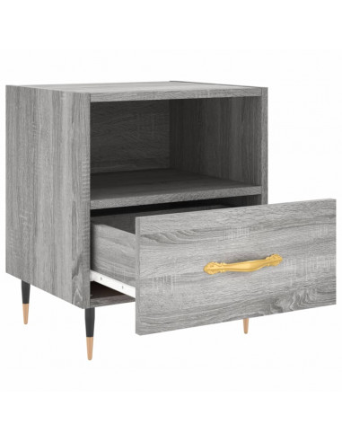 Comodini 2 pz Grigio Sonoma 40x35x47,5 cm in Legno Multistrato