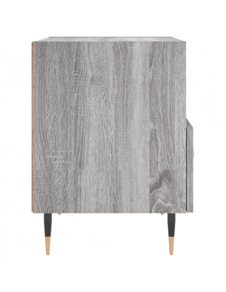 Comodini 2 pz Grigio Sonoma 40x35x47,5 cm in Legno Multistrato