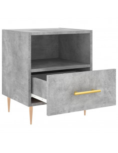 Comodini 2 pz Grigio Cemento 40x35x47,5 cm in Legno Multistrato 2