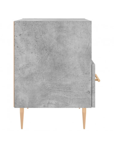 Comodini 2 pz Grigio Cemento 40x35x47,5 cm in Legno Multistrato
