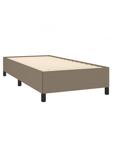 Giroletto a Molle con Materasso Tortora 80x200 cm inTessuto