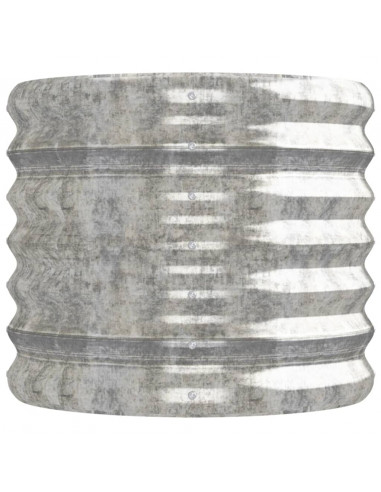 Letto Giardino Acciaio Verniciato a Polvere 152x40x36cm Argento