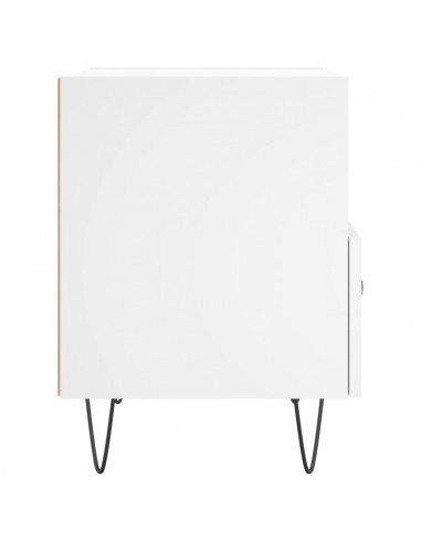 Comodini 2 pz Bianchi 40x35x47,5 cm in Legno Multistrato