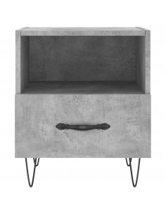 Comodini 2 pz Grigio Cemento 40x35x47,5 cm in Legno Multistrato 2