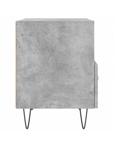 Comodini 2 pz Grigio Cemento 40x35x47,5 cm in Legno Multistrato