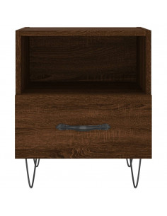 Comodini 2 pz Rovere Marrone 40x35x47,5 cm in Legno Multistrato 2