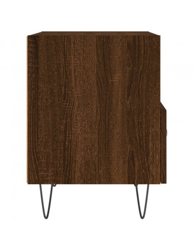 Comodini 2 pz Rovere Marrone 40x35x47,5 cm in Legno Multistrato