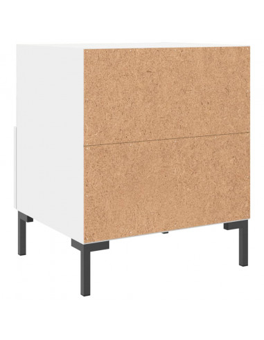 Comodini 2 pz Bianchi 40x35x47,5 cm in Legno Multistrato