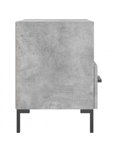 Comodini 2 pz Grigio Cemento 40x35x47,5 cm in Legno Multistrato