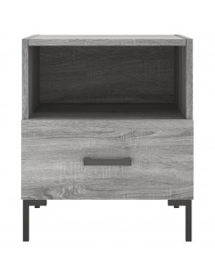 Comodini 2 pz Grigio Sonoma 40x35x47,5 cm in Legno Multistrato 2