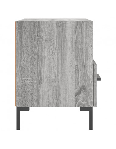 Comodini 2 pz Grigio Sonoma 40x35x47,5 cm in Legno Multistrato