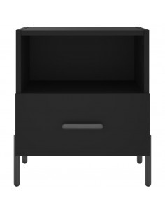 Comodini 2 pz Neri 40x35x47,5 cm in Legno Multistrato 2