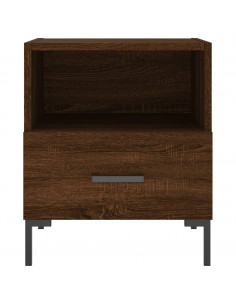 Comodini 2 pz Rovere Marrone 40x35x47,5 cm in Legno Multistrato 2