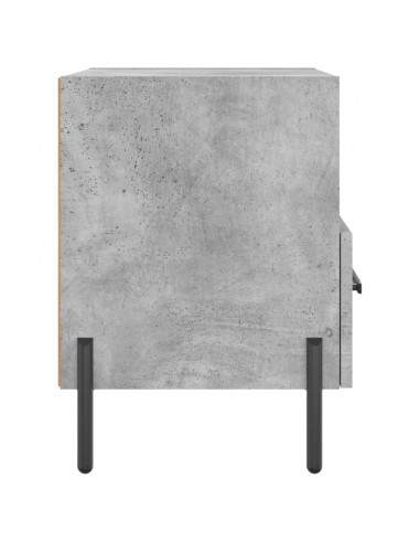 Comodini 2 pz Grigio Cemento 40x35x47,5 cm in Legno Multistrato
