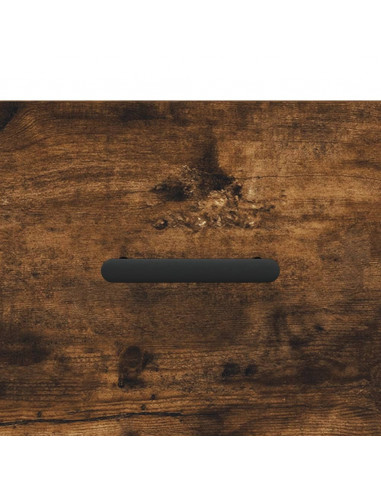 Comodino Rovere Fumo 40x35x47,5 cm in Legno Multistrato