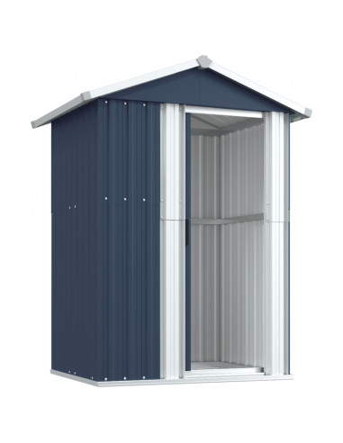 Capanno da Giardino Antracite 126x97,5x177cm in Acciaio Zincato