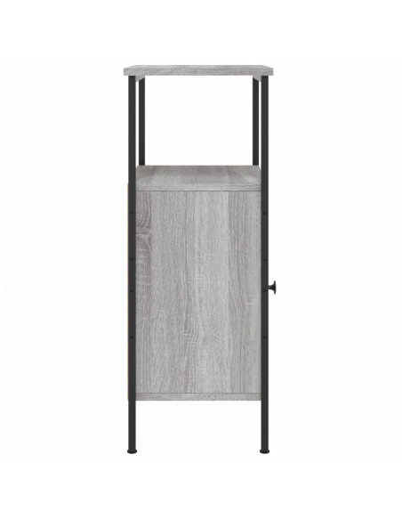 Comodini 2pz Grigio Sonoma 41x31x80 cm in Legno Multistrato