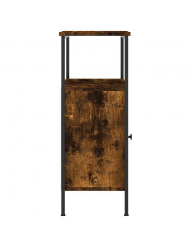 Comodini 2pz Rovere Fumo 41x31x80 cm in Legno Multistrato