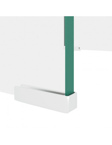 Mobile/Rialzo porta TV in Vetro Bianco 40x25x11 cm