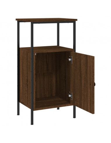 Comodini 2 pz Rovere Marrone 41x31x80 cm in Legno Multistrato