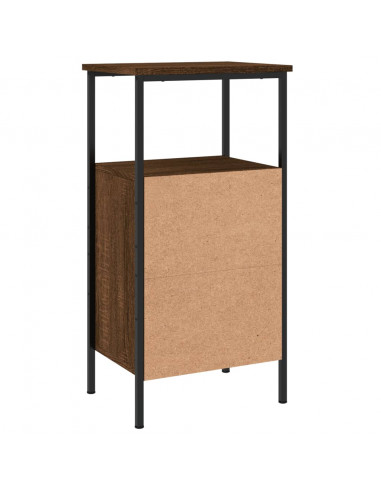 Comodini 2 pz Rovere Marrone 41x31x80 cm in Legno Multistrato
