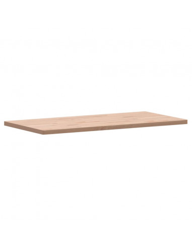 Piano Tavolo 100x50x2,5cm Rettangolare Legno Massello di Faggio