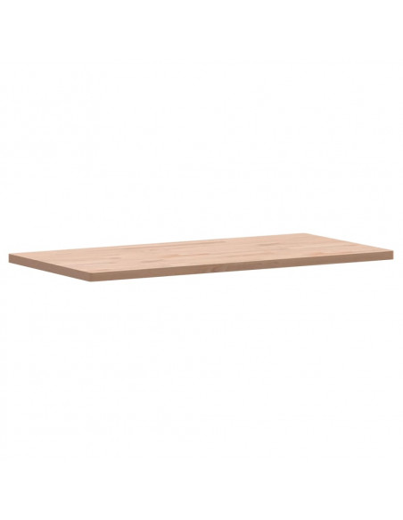 Piano Tavolo 100x50x2,5cm Rettangolare Legno Massello di Faggio