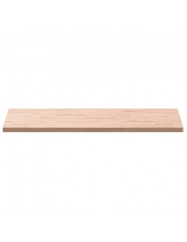 Piano Tavolo 100x50x2,5cm Rettangolare Legno Massello di Faggio