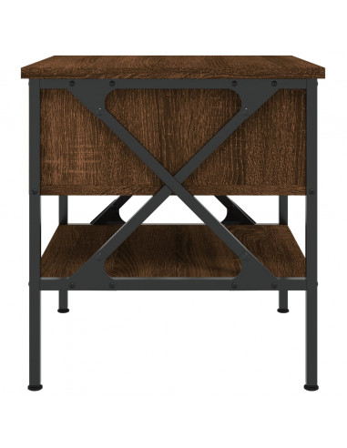 Comodini 2 pz Rovere Marrone 40x42x45 cm in Legno Multistrato