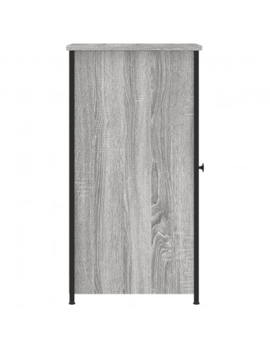 Comodini 2 pz Grigio Sonoma 32x42x80 cm in Legno Multistrato