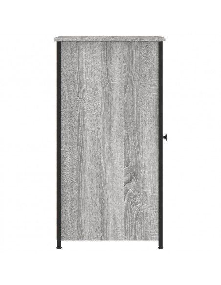 Comodini 2 pz Grigio Sonoma 32x42x80 cm in Legno Multistrato