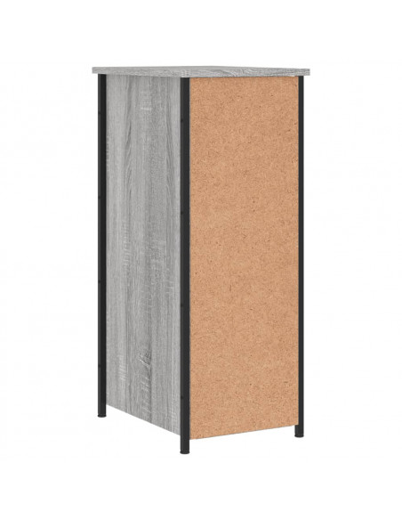 Comodini 2 pz Grigio Sonoma 32x42x80 cm in Legno Multistrato