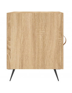 Comodini 2 pz Rovere Sonoma 40x40x50 cm in Legno Multistrato 2