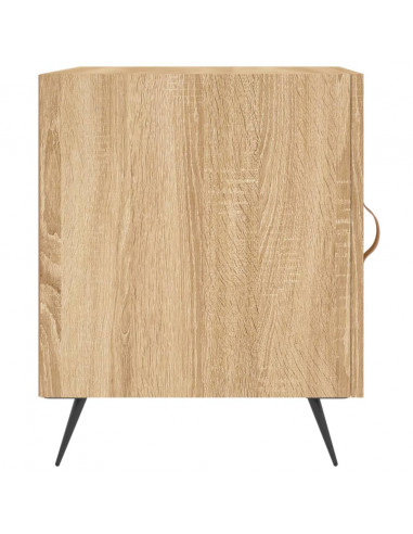 Comodini 2 pz Rovere Sonoma 40x40x50 cm in Legno Multistrato