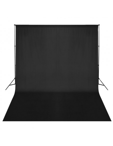 Sistema Portafondali con Fondale Nero 300 x 300 cm