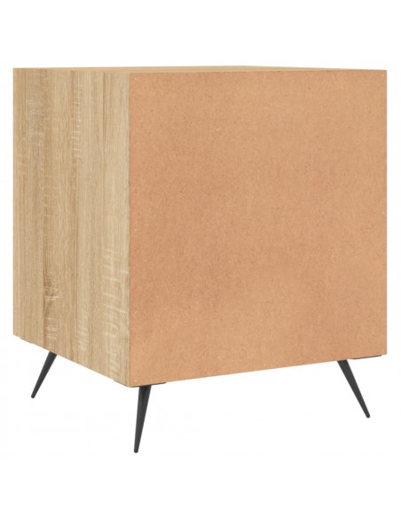 Comodini 2 pz Rovere Sonoma 40x40x50 cm in Legno Multistrato