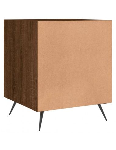 Comodini 2 pz Rovere Marrone 40x40x50 cm in Legno Multistrato
